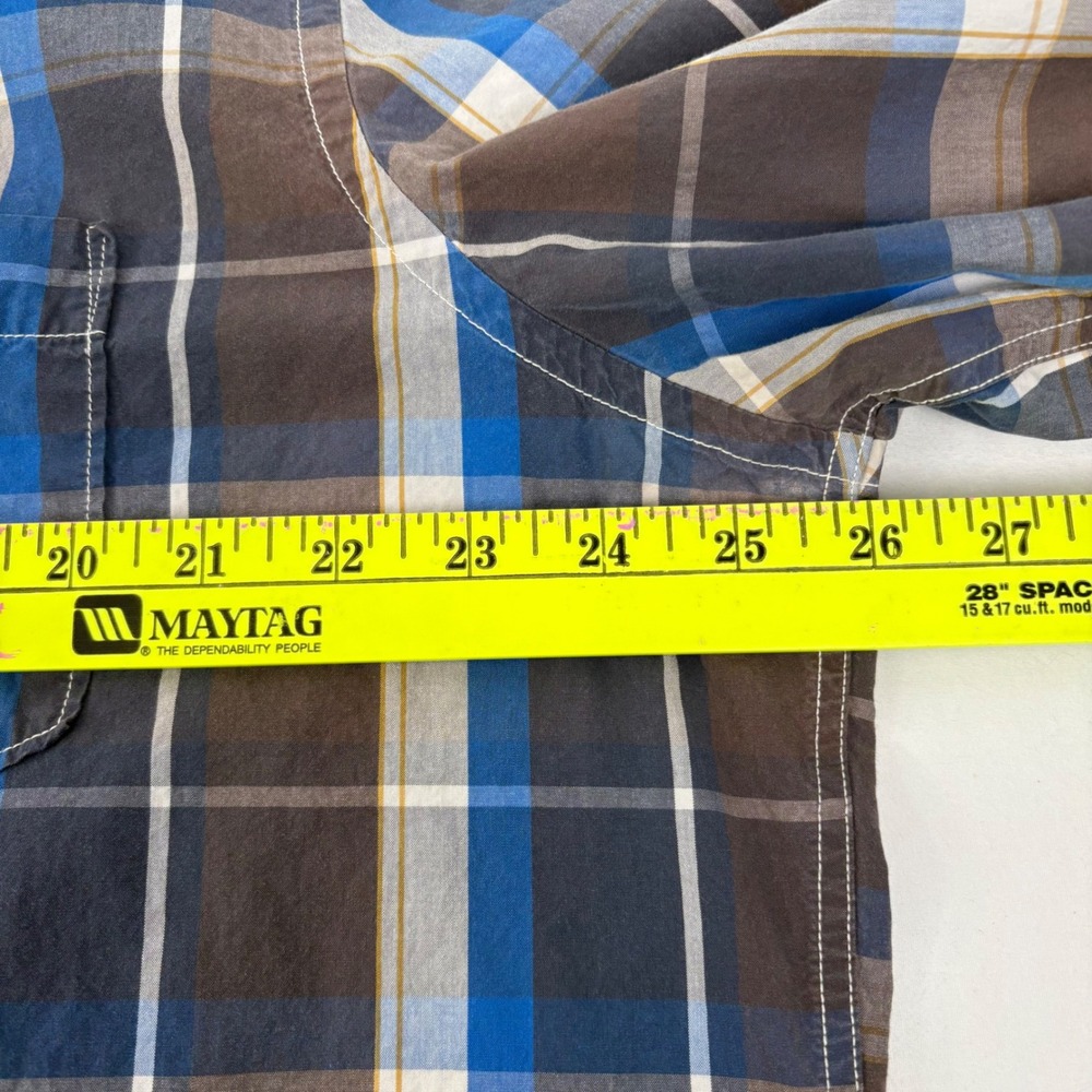 American Eagle Outfitters Mens Plaid Athletic Fit L/S Button Down Shirt‎ XXL - Picture 6 of 7